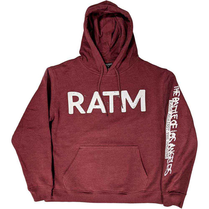 Rage Against The Machine Battle 99 Maroon Large Hoodie