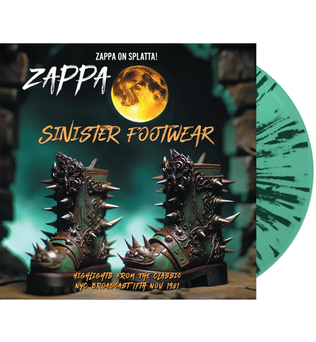 Frank Zappa Sinister Footwear Vinyl LP Aqua/Green Splatter Colour 2024