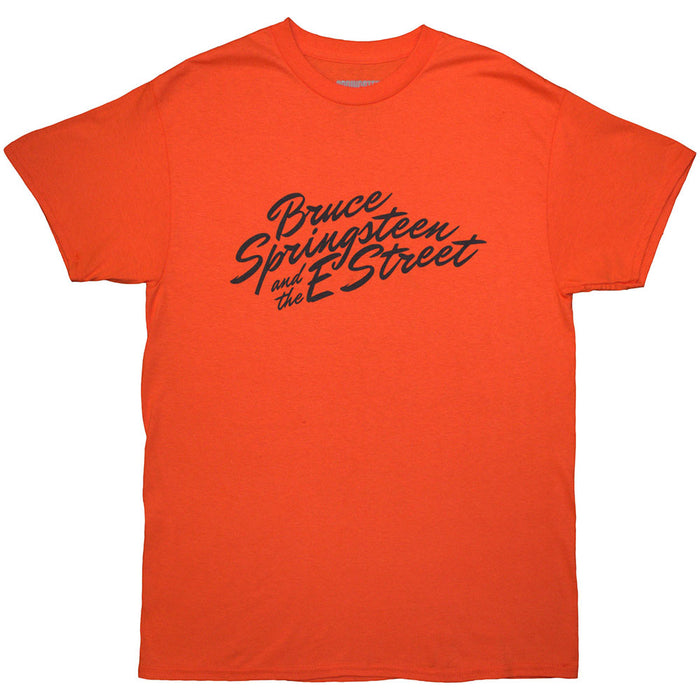 Bruce Springsteen Tour '24 River Font Orange Small T-Shirt