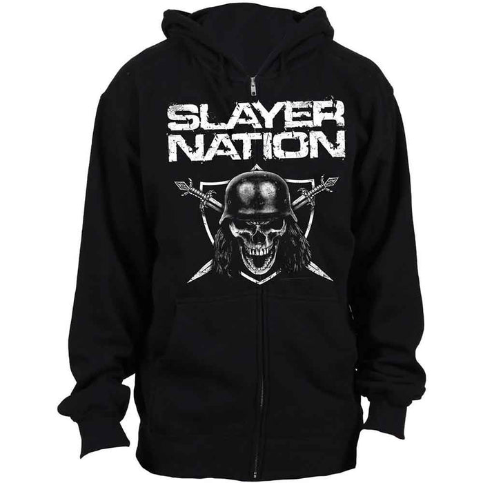 Slayer Nation Black Large Zipped Hoodie