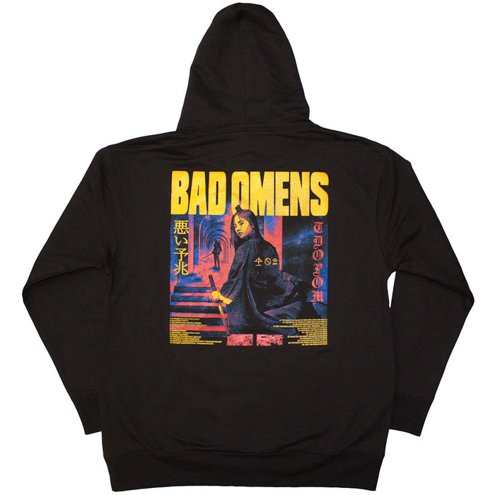 Bad Omens Samurai Woman Black Small Hoodie