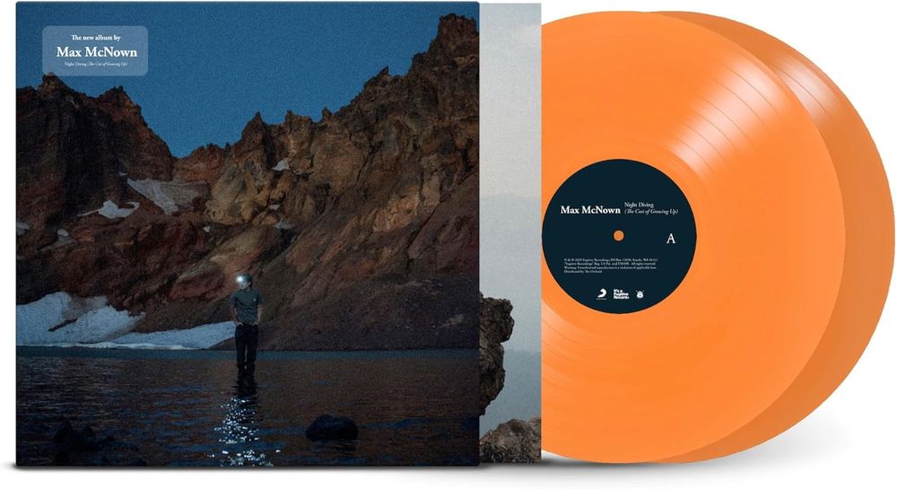 Max McNown Night Diving (The Cost of Growing Up) Vinyl LP Opaque Tangerine Colour 2025