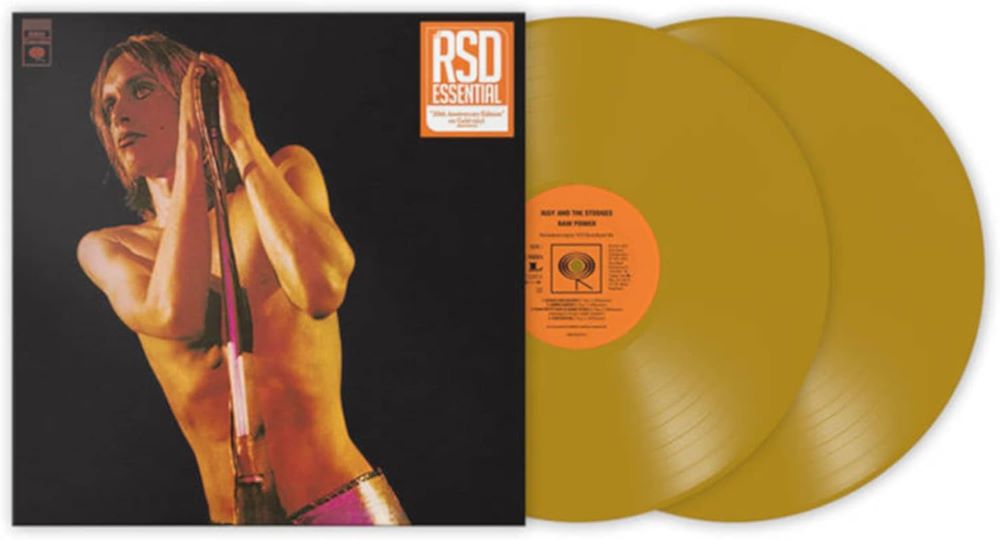 Iggy Pop Raw Power Vinyl LP Gold Colour 2023