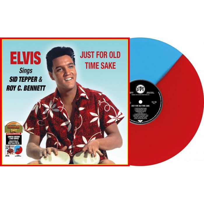 Elvis Presley Sings Sid Tepper & Roy C. Bennett Just for Old Time Sake Vinyl LP Red & Blue Colour RSD 2025