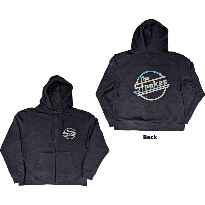 The Strokes OG Magna Navy Blue Small Zipped Hoodie