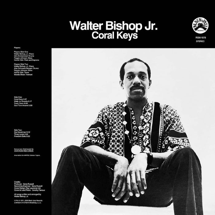 Walter Bishop Jr. Coral Keys Vinyl LP Blue/Black Swirl Colour Due Out 07/08/26