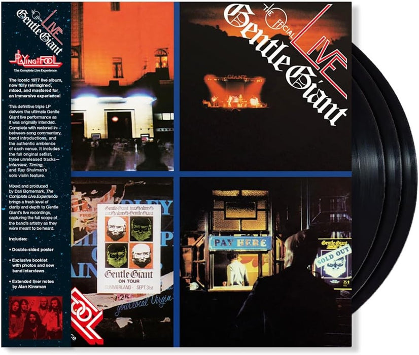 Gentle Giant Playing The Fool: The Complete Live Experience Vinyl LP Remastered 2025