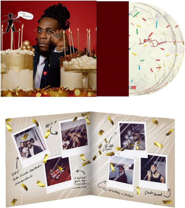 Burna Boy Love, Damini Vinyl LP Birthday Cake Colour 2023