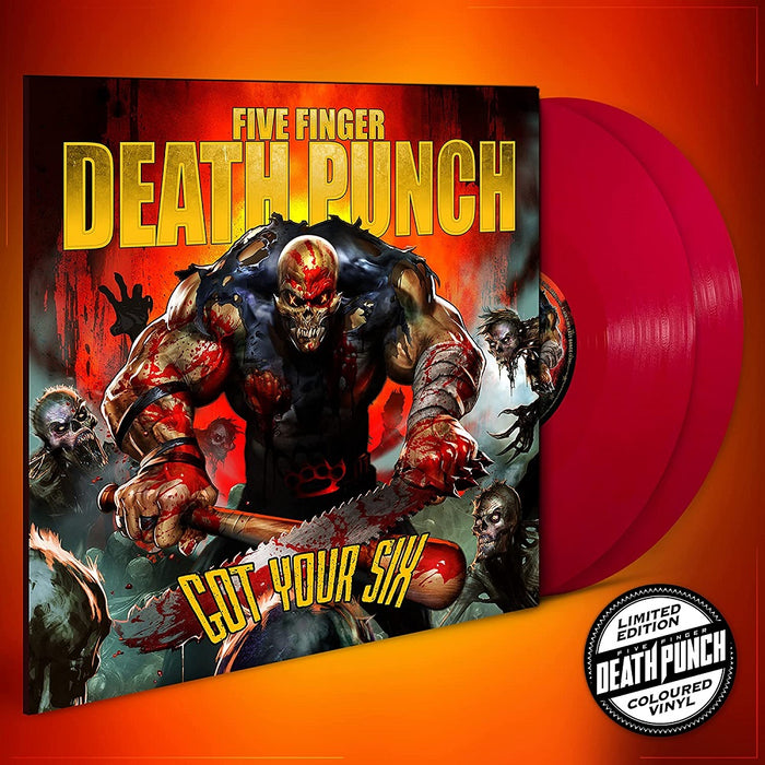 Five Finger Death Punch Got Your Six Vinyl LP Opaque Red Colour 2023