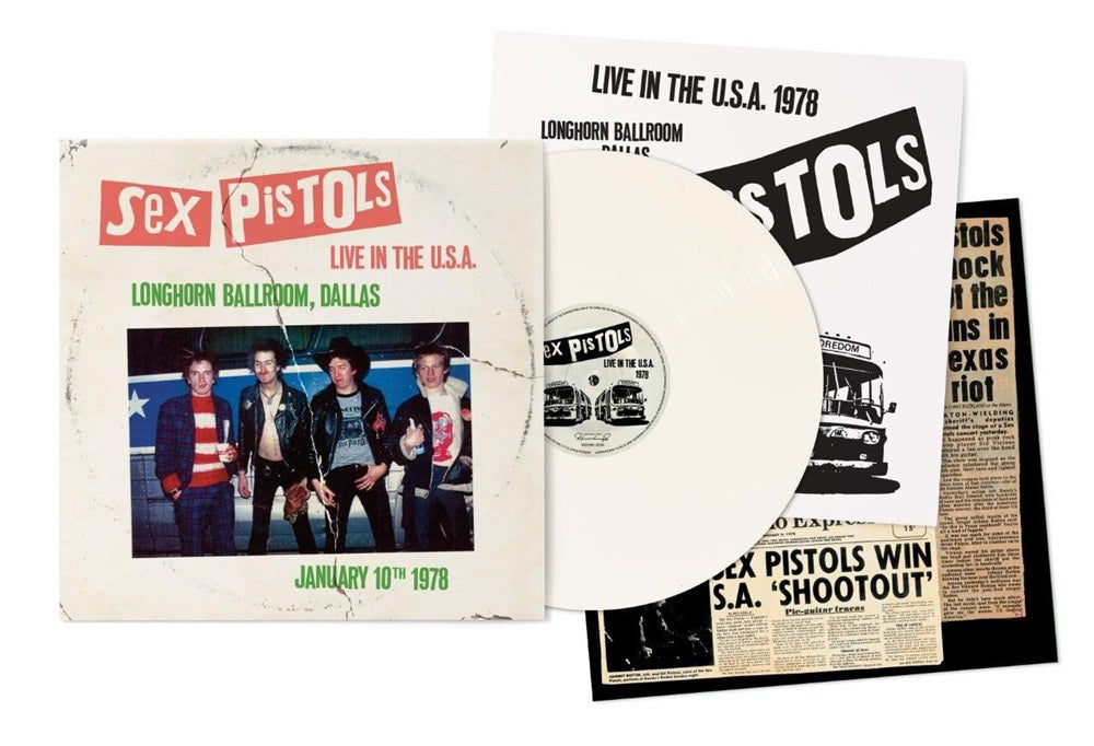 Sex Pistols Live In The U.S.A 1978 Dallas Vinyl LP White Colour  2025