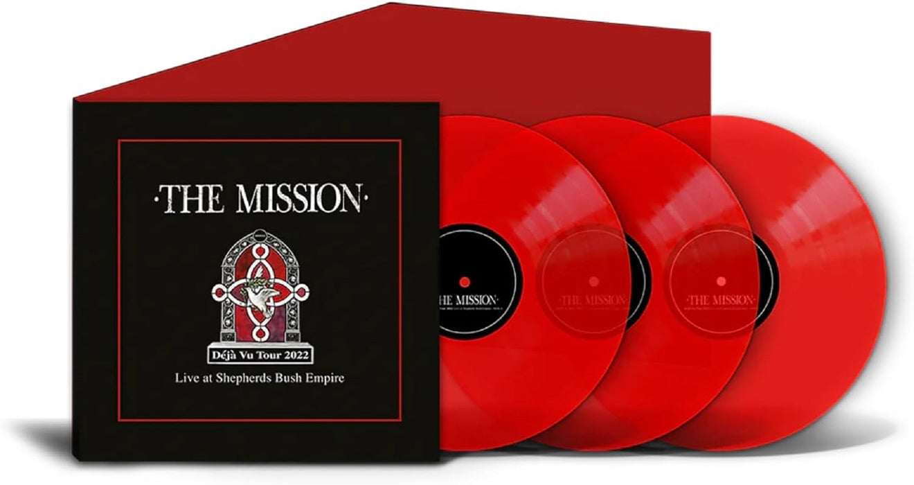 The Mission Deja Vu - Live at Shepherds Bush Empire Vinyl LP Deluxe Red Colour 2023