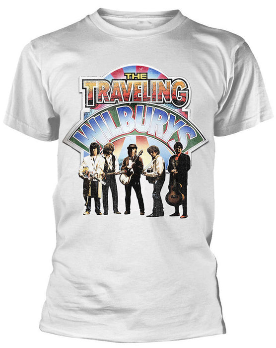 The Traveling Wilburys Band Photo White XX-Large T-Shirt