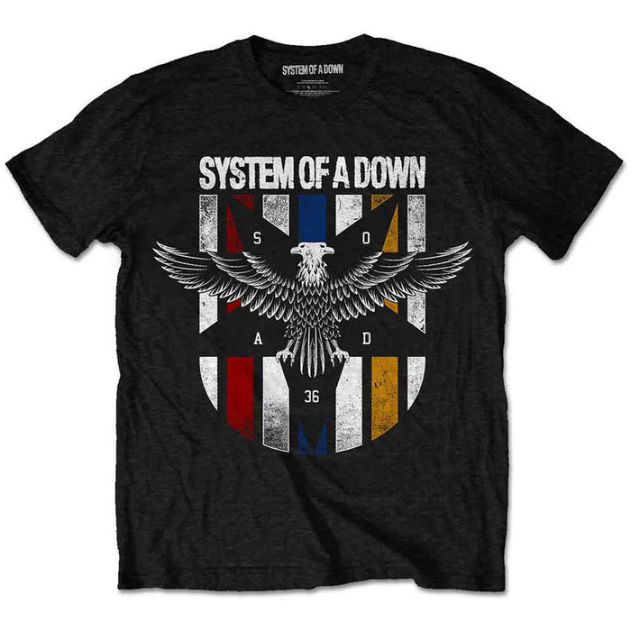 System Of A Down Eagle Colours Black Large T-Shirt