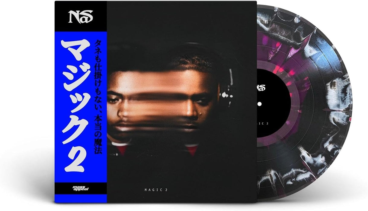 Nas Magic 2 Vinyl LP Neon Violet, Black, White Splatter Colour 2024