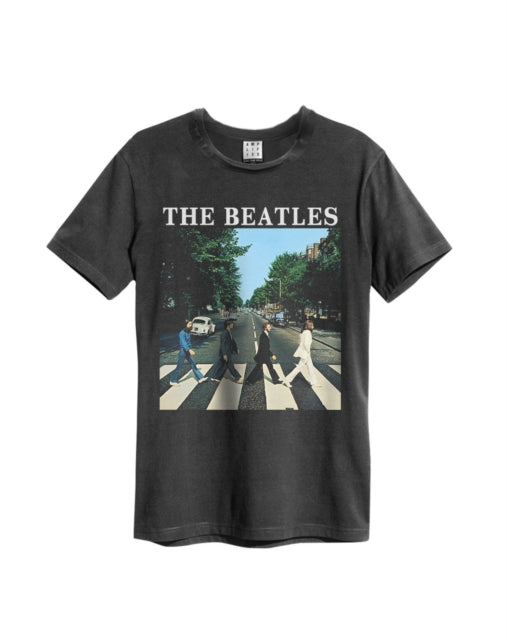 The Beatles Abbey Road Amplified Charcoal Medium Unisex T-Shirt