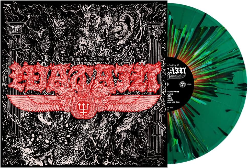 Watain The Agony & Ecstasy of Watain Vinyl LP Green with Rainbow Splatter Colour 2022