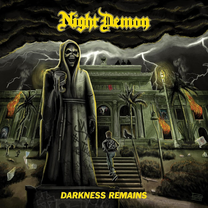 Night Demon Darkness Remains Deluxe Reissue Vinyl LP Yellow Colour 2024