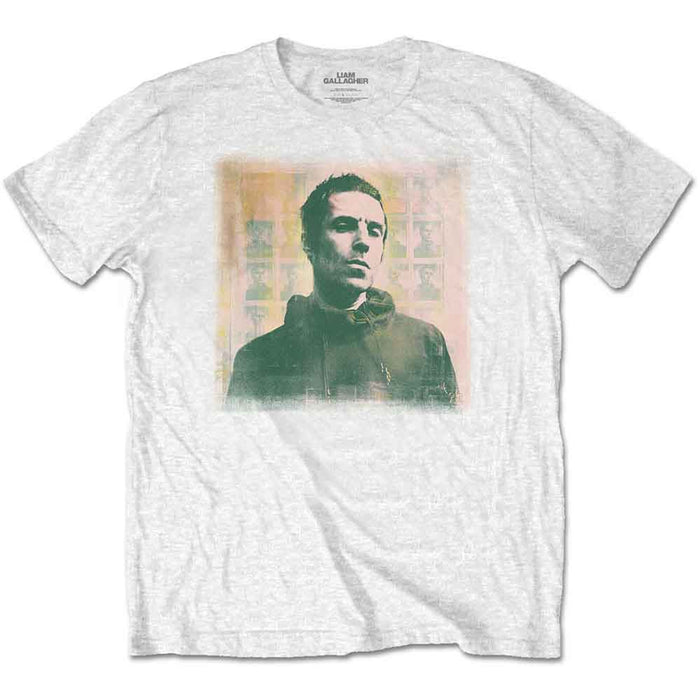 Liam Gallagher Monochrome White Large T-Shirt