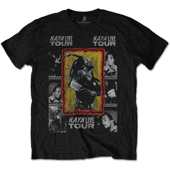 Bob Marley Kaya Tour Black Small T-Shirt