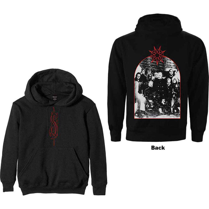 Slipknot Arched Group Photo Black Large Hoodie