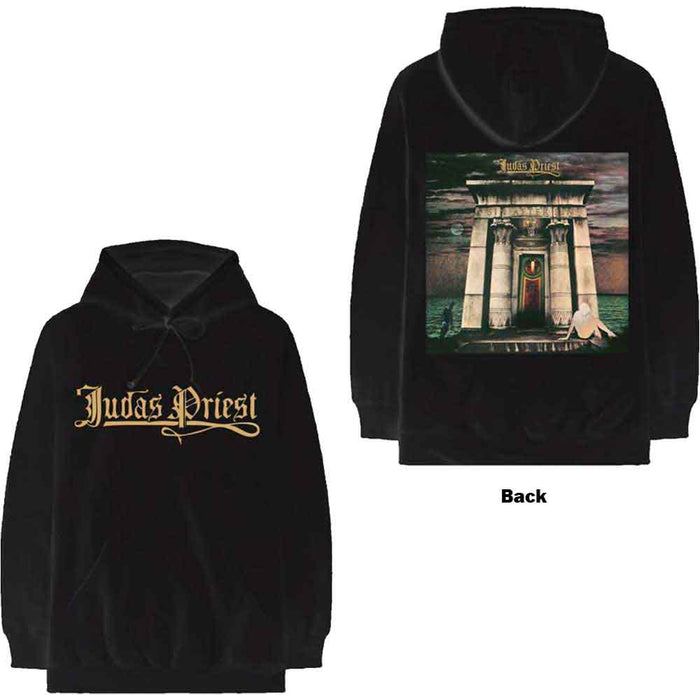 Judas Priest Sin After Sin Logo & Album Cover Black Medium Hoodie