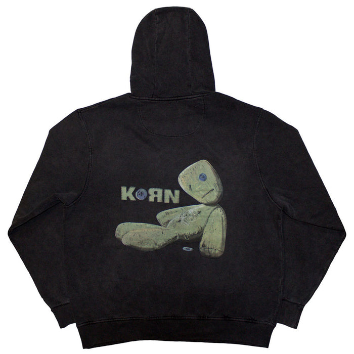 Korn Doll Issues Stone Wash Charcoal Grey Small Hoodie