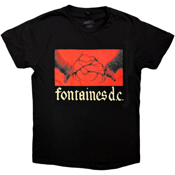 Fontaines D.C. Clashing Stags Black XX-Large T-Shirt