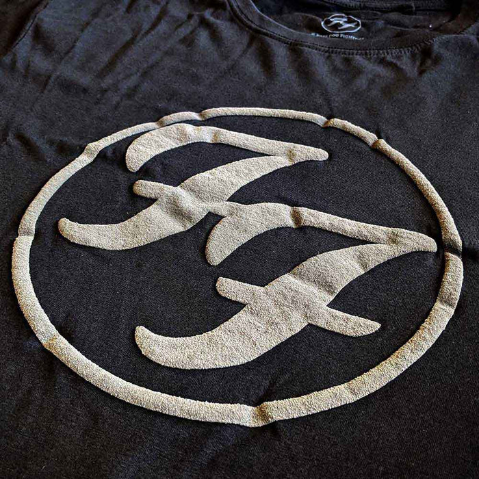 Foo Fighters FF Logo Hi-Build Black Medium Unisex T-Shirt