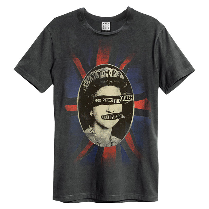 Sex Pistols God Save The Queen Amplified Charcoal Medium Unisex T-Shirt