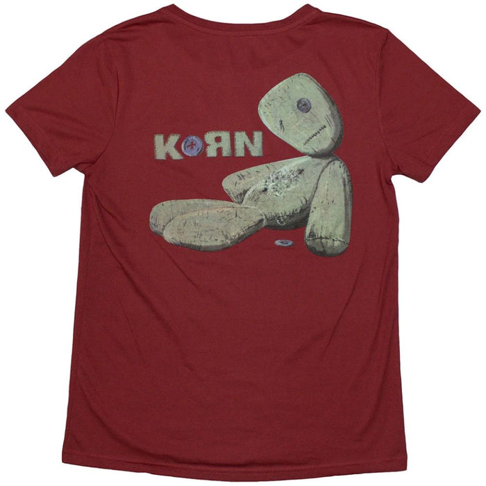Korn Doll Issues Red Ladies Large T-Shirt