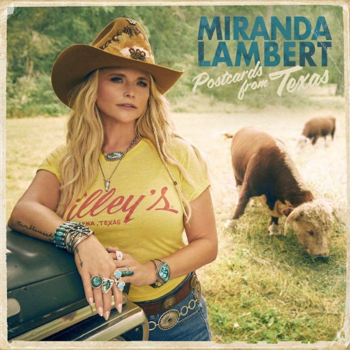 Miranda Lambert Postcards From Texas Vinyl LP Blue Colour 2024