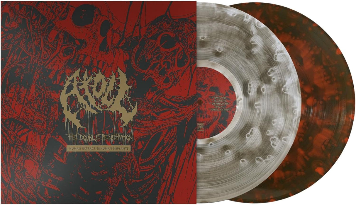 Atoll The Double Penetration: Human Extract/Inhuman Implants Vinyl LP Red and Grey Marble Colour 2024