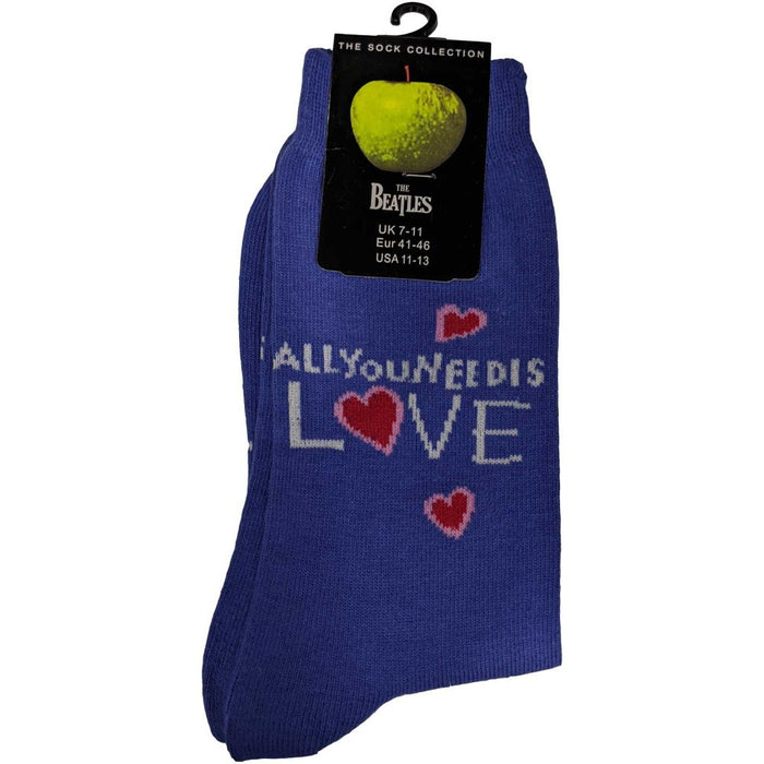 The Beatles Unisex Ankle Socks: All You Need Is Love (Uk Size 7 - 11)