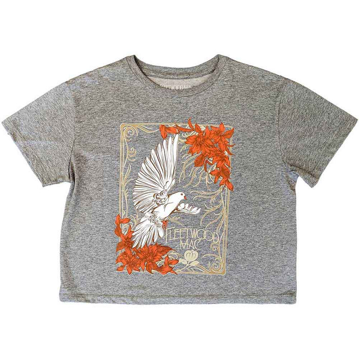 Fleetwood Mac Dove Cropped Grey Ladies Large T-Shirt
