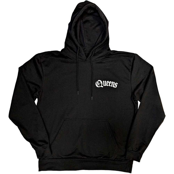 Queens Of The Stone Age Floral Chains Black Medium Hoodie