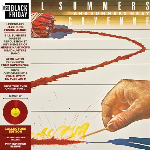 Bill Summers & Summer Heat Cayenne Dark Vinyl LP Red Colour RSD Black Friday 2026 Due Out 27/11/26