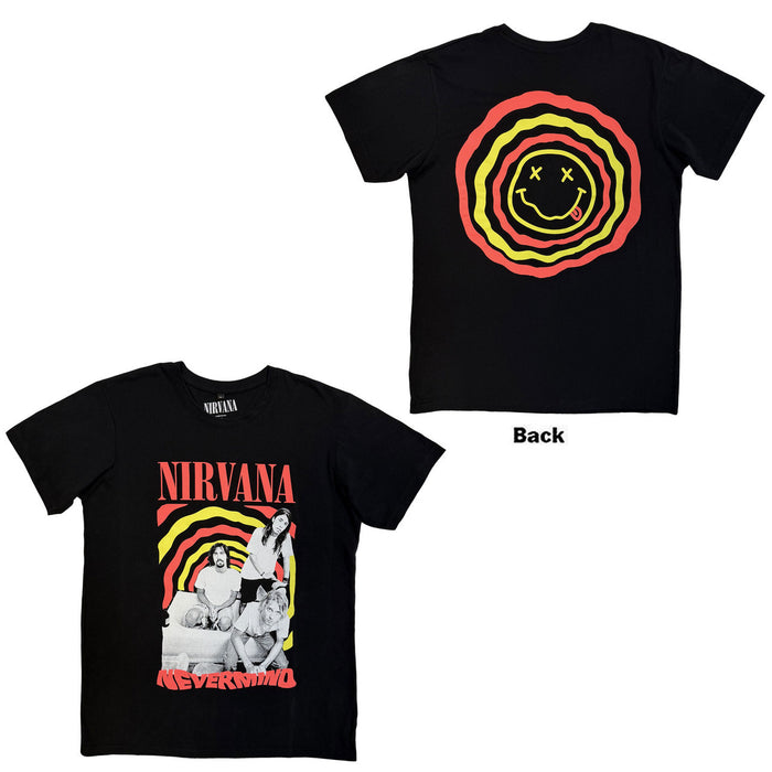Nirvana Nevermind Bath Tub Black X-Large T-Shirt