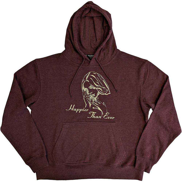 Billie Eilish Happier Than Ever Brown X-Large Hoodie