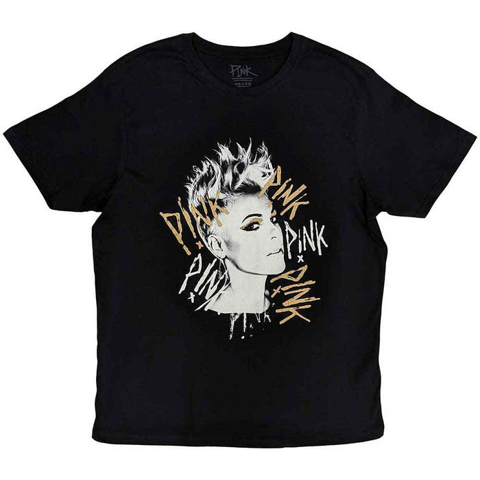 P!nk Ladies Boyfriend Black XXL Unisex T-Shirt