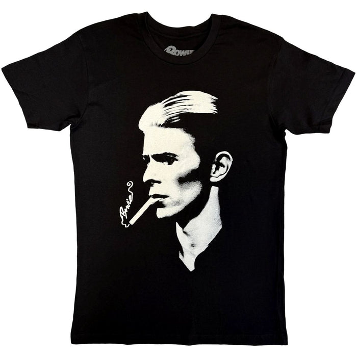 David Bowie Smoke Black Large T-Shirt
