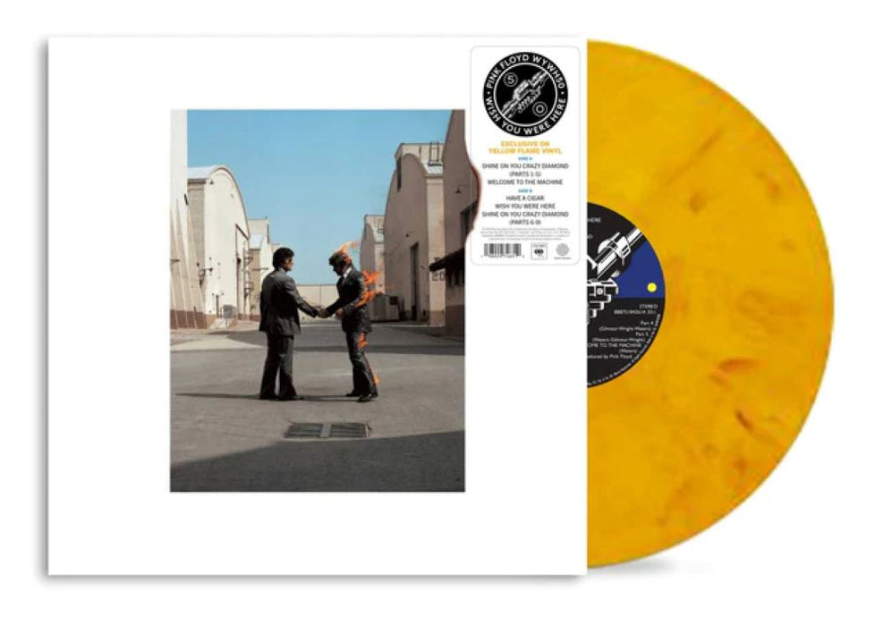 Pink Floyd Wish You Were Here Vinyl LP Yellow Flame Colour Due Out 12/12/25