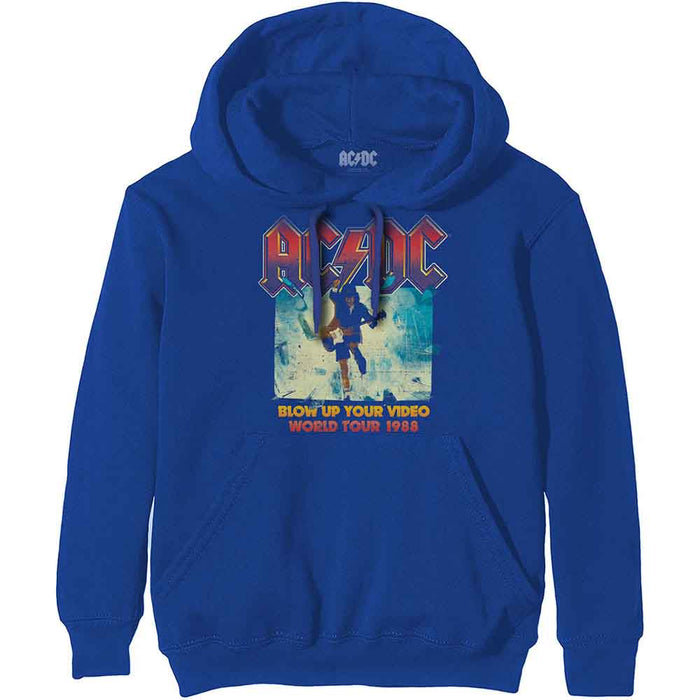 AC/DC Blow Up Your Video Blue Medium Hoodie