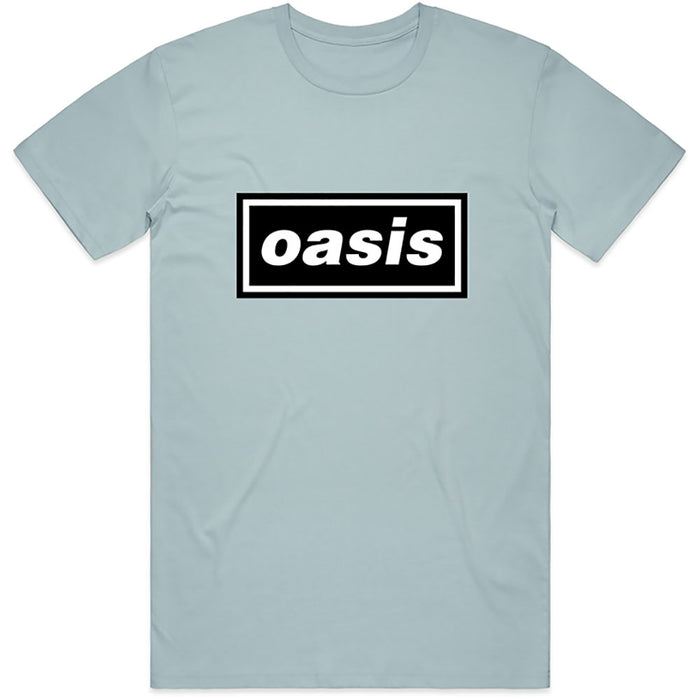 Oasis Decca Logo Light Blue Medium Unisex T-Shirt