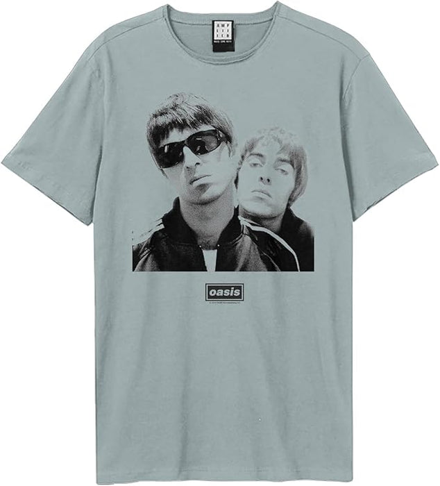 Oasis Noel & Liam Vintage Blue Small T-Shirt