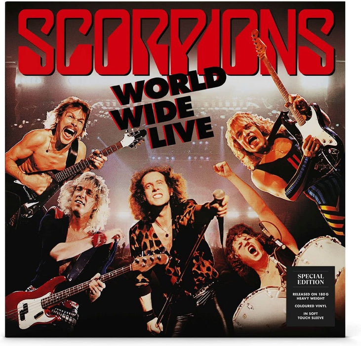 Scorpions World Wide Live Vinyl LP Transparent Orange 2023