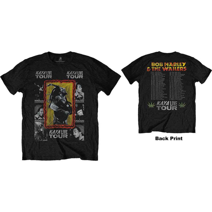 Bob Marley Kaya Tour Black Medium T-Shirt
