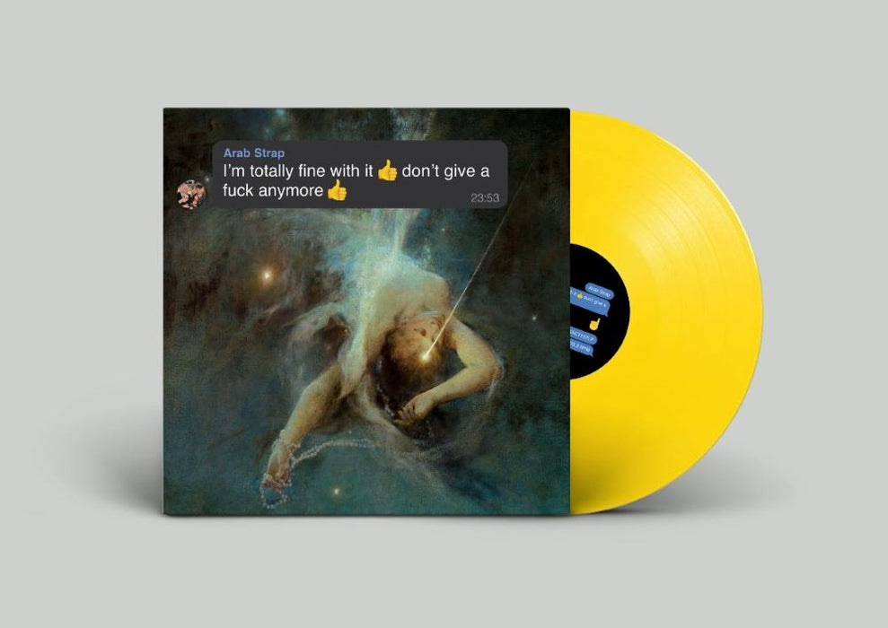 Arab Strap I'm totally fine with it ?? don't give a fuck anymore ?? Vinyl LP Indies Emoji Yellow Colour 2024