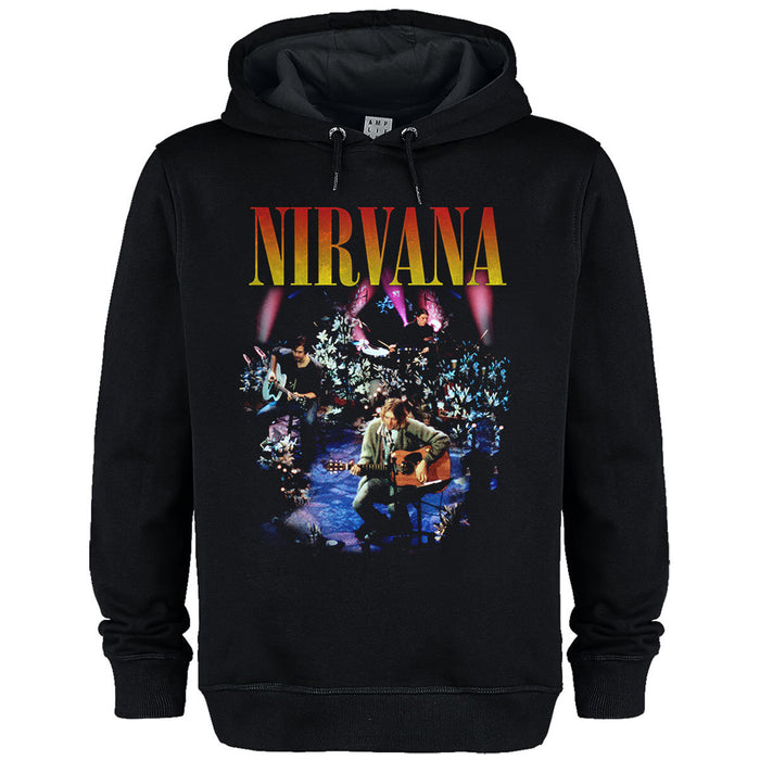 Nirvana Live In New York Amplified Vintage Black X-Large Unisex Hoodie
