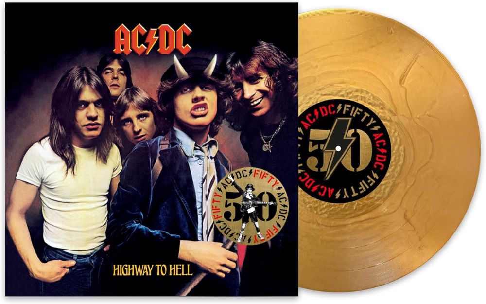 AC/DC Highway To Hell Vinyl LP Gold Colour 50th Anniversary 2024