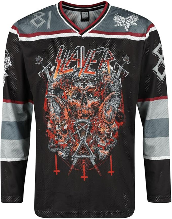 Slayer Show No Mercy 81 Hockey Jersey Medium T-Shirt